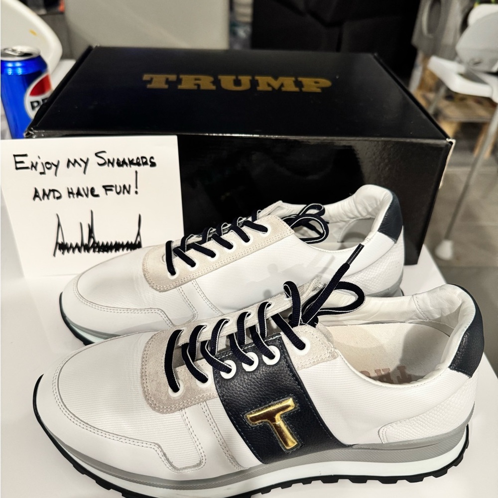 White and Black Men's Sneakers